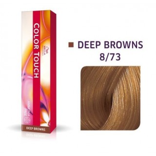 Фарба для волосся Wella Color Touch безамміачна 8/73 Світлий блондин коричнево-золотистий 60 мл