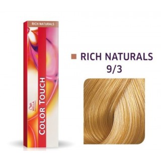 Фарба для волосся Wella Color Touch безаміачна 9/3 Яскравий блондин золотистий 60 мл