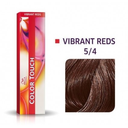 Фарба для волосся Wella Color Touch безаміачна 5/4 Світлий коричневий червоний 60 мл
