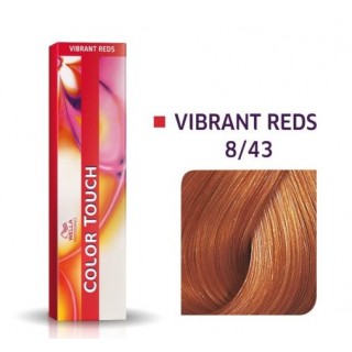Фарба для волосся Wella Color Touch безамміачна 8/43 Світлий блондин червоно-золотистий 60 мл