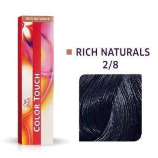 Фарба для волосся Wella Color Touch безаміачна 2/8 Синьо-чорний 60 мл