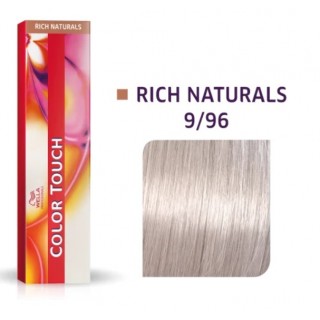 Фарба для волосся Wella Color Touch безамміачна 9/96 Дуже світлий блондин сандре фіолетовий 60 мл