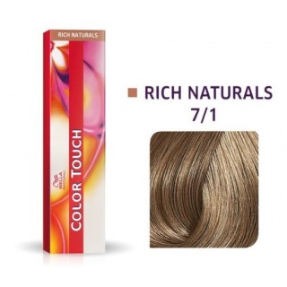 Фарба для волосся Wella Color Touch безаміачна 7/1 Середній блондин попелястий 60 мл