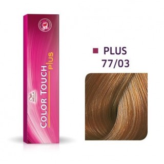 Фарба для волосся Wella Color Touch Plus безамміачна 77/03 Середній блондин натурально-золотистий 60 мл
