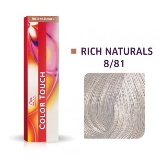 Фарба для волосся Wella Color Touch беззамікана 8/81Світлий блондин перлинно-піпальний 60 мл