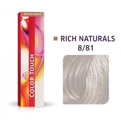 Фарба для волосся Wella Color Touch беззамікана 8/81Світлий блондин перлинно-піпальний 60 мл