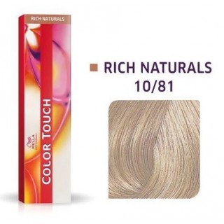 Фарба для волосся Wella Color Touch безамміачна 10/81 Дуже яскравий блондин перлинно-попелястий 60 мл