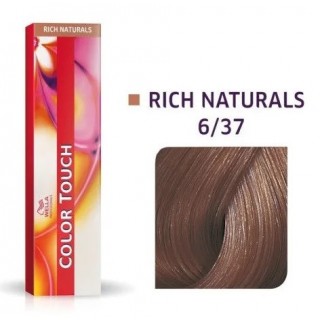 Фарба для волосся Wella Color Touch безамміачна 6/37 Темний блонд золотисто-коричневий 60 мл
