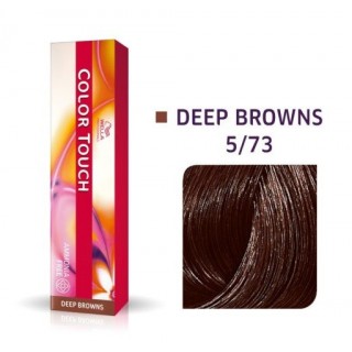 Фарба для волосся Wella Color Touch безамміачна 5/73 Світлий коричневий коричнево-золотистий 60 мл