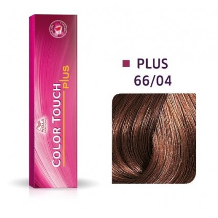 Фарба для волосся Wella Color Touch Plus безамміачна 66/04 Темний блондин натурально-коричневий 60 мл