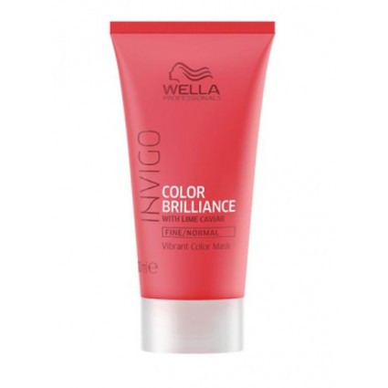 Маска для яскравості кольору жорсткого волосся Wella Professionals Invigo Color Brilliance Vibrant Color Coarse 30 мл