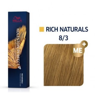 Фарба для волосся Wella Koleston 8/3 Світлий золотистий блонд 60 мл