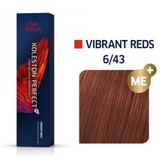 Фарба для вoлocя Wella Koleston 6/43 темний блонд червоний золотистий 60 мл