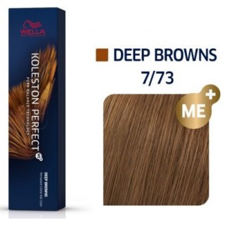 Фарба для волосся Wella Koleston 7/73 Блонд коричнево-золотистий 60 мл