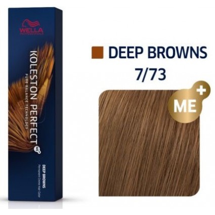 Фарба для волосся Wella Koleston 7/73 Блонд коричнево-золотистий 60 мл