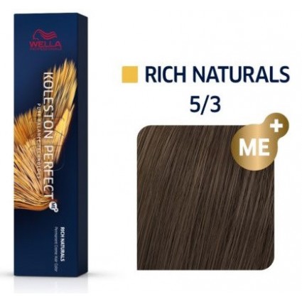 Фарба для волосся Wella Koleston Perfect 5/3 Золотистий світло-коричневий 60 мл
