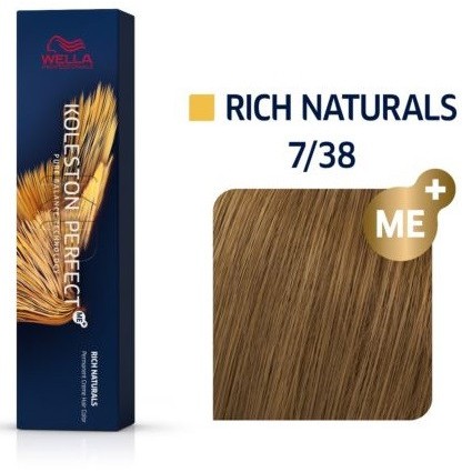 Фарба для волосся Wella Koleston 7/38 Блонд золотисто-перлинний 60 мл
