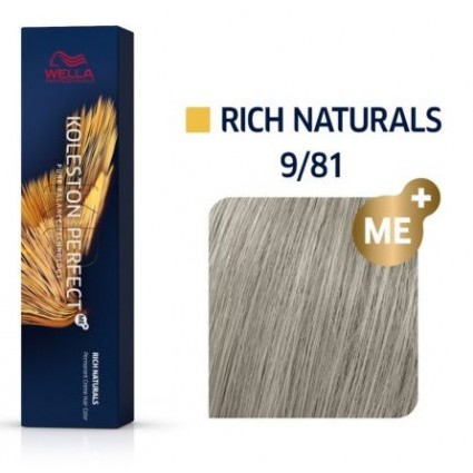 Фарба для волосся Wella Koleston ME+ 9/81 Перлинно-попелястий блондин 60 мл Фарба для волосся Wella Koleston ME+ 9/81 Перлинно-попелястий блондин 60 мл