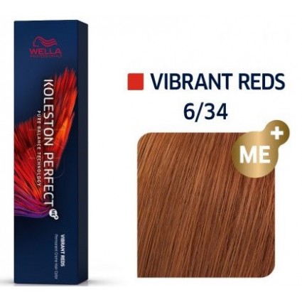 Фарба для волосся Wella Koleston 6/34 Темний блонд золотисто-червоний 60 мл