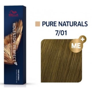 Фарба для волосся Wella Koleston ME+ 7/01 Середній блондин натуральний попелястий 60 мл