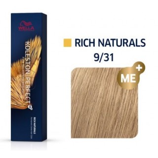 Фарба для волосся Wella Koleston ME+ 9/31 Яскравий блондин золотисто-попелястий 60 мл