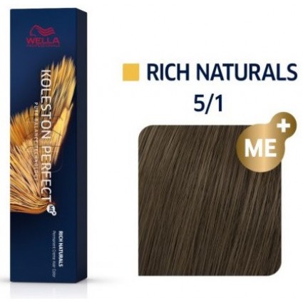 Фарба для волосся Wella Koleston Rich Natural 5/1 Світло-коричневий попелястий 60 мл