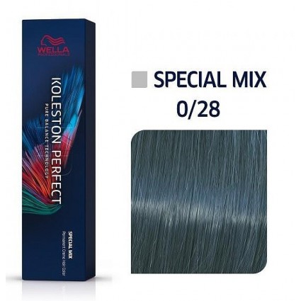 Фарба для волосся Wella Koleston 0/28 Матовий синій 60 мл Фарба для волосся Wella Koleston 0/28 Матовий синій 60 мл