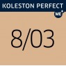 Фарба для волосся Wella Koleston 8/03 Світлий блонд натуральний золотистий 60 мл