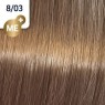 Фарба для волосся Wella Koleston 8/03 Світлий блонд натуральний золотистий 60 мл