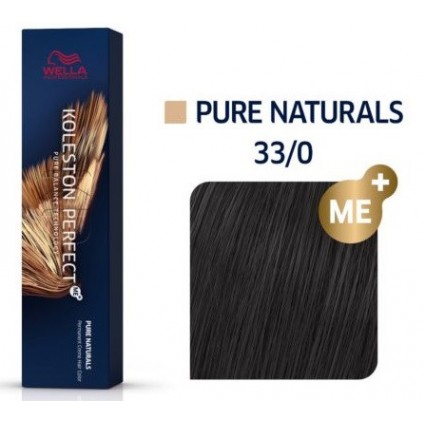 Фарба для волосся Wella Koleston 33/0 Темний коричневий інтенсивний натуральний 60 мл.