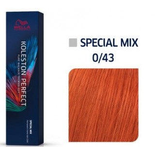 Фарба для волосся Wella Koleston Special Mix 0/43 Червоний золотистий 60 мл.