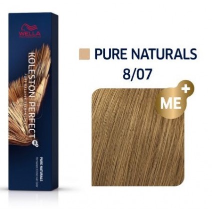 Фарба для волосся Wella Koleston 8/07 Світлий блонд натуральний коричневий 60 мл