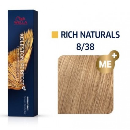 Фарба для волосся Wella Koleston 8/38 Світлий блонд золотисто-перлинний 60 мл Фарба для волосся Wella Koleston 8/38 Світлий блонд золотисто-перлинний 60 мл