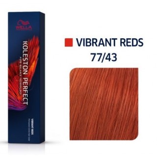 Фарба для волосся Wella Koleston 77/43 Блонд інтенсивний червоно-золотистий Червона енергія 60 мл