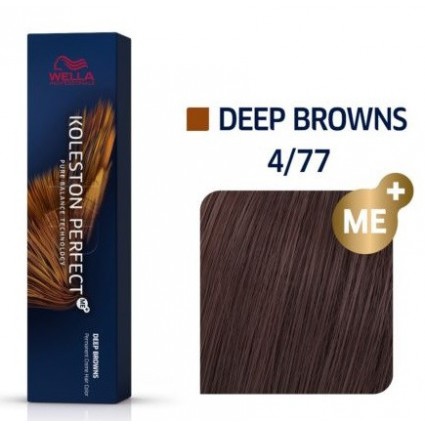 Фарба для волосся Wella Koleston 4/77 коричневий інтенсивний 60 мл