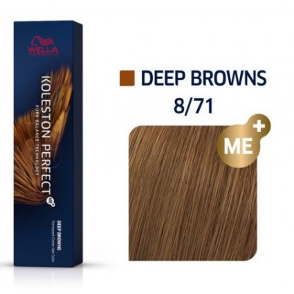 Фарба для волосся Wella Koleston 8/71 Світлий коричневий блонд попелястий 60 мл Фарба для волосся Wella Koleston 8/71 Світлий коричневий блонд попелястий 60 мл