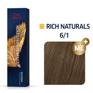 Фарба для волосся Wella Koleston 6/1 Темний блондин попелястий 60 мл