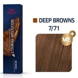Фарба для волосся Wella Koleston 7/71 Блонд коричневий попелястий 60 мл