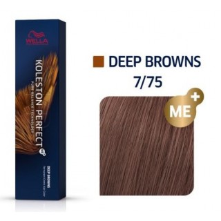 Фарба для волосся Wella Koleston 7/75 блонд коричневий махагоновий 60 мл