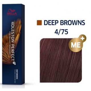 Фарба для волосся Wella Koleston 4/75 Коричневий коричнево-махагоновий 60 мл.