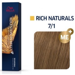 Фарба для волосся Wella Koleston ME+ 7/1 Середній попелястий блондин 60 мл