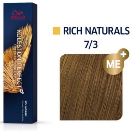 Фарба для волосся Wella Koleston ME+ 7/3 Середній золотистий блондин 60 мл