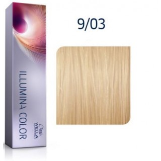 Фарба для волосся Wella Illumina Color 9/03 Дуже світлий блонд натуральний золотистий 60 мл