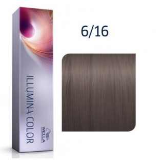 Крем-фарба для волосся Wella Illumina Color 6/16 Темний блондин попелясто-фіолетовий 60 мл
