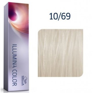 Крем-фарба для волосся Wella Illumina Color 10/69 яскравий блонд фіолетовий сандре 60 мл