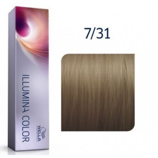 Крем-фарба для волосся Wella Illumina Color 7/31 Блонд золотисто-попільний 60 мл