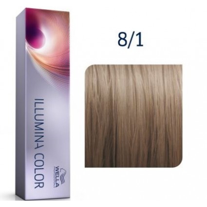 Крем-фарба для волосся Wella Illumina Color 8/1 Світлий попелястий блонд 60 мл