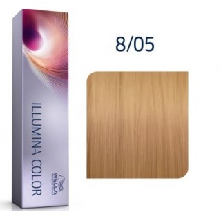 Крем-фарба для волосся Wella Illumina Color 8/05 Світлий махагоновий блонд натурально-махагоновий 60 мл