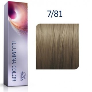 Крем-фарба для волосся Wella Illumina Color 7/81 Середній блондин перлинно-попелястий 60 мл