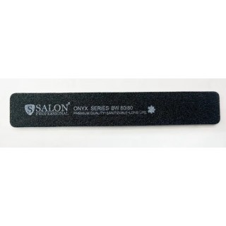 Пилка для нігтів Salon Professional 80/80 гритів Чорна